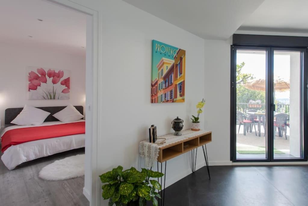 Echapee Belle - Vinayard View - Jacuzzi Bbq - Parking Apartment Nice Luaran gambar