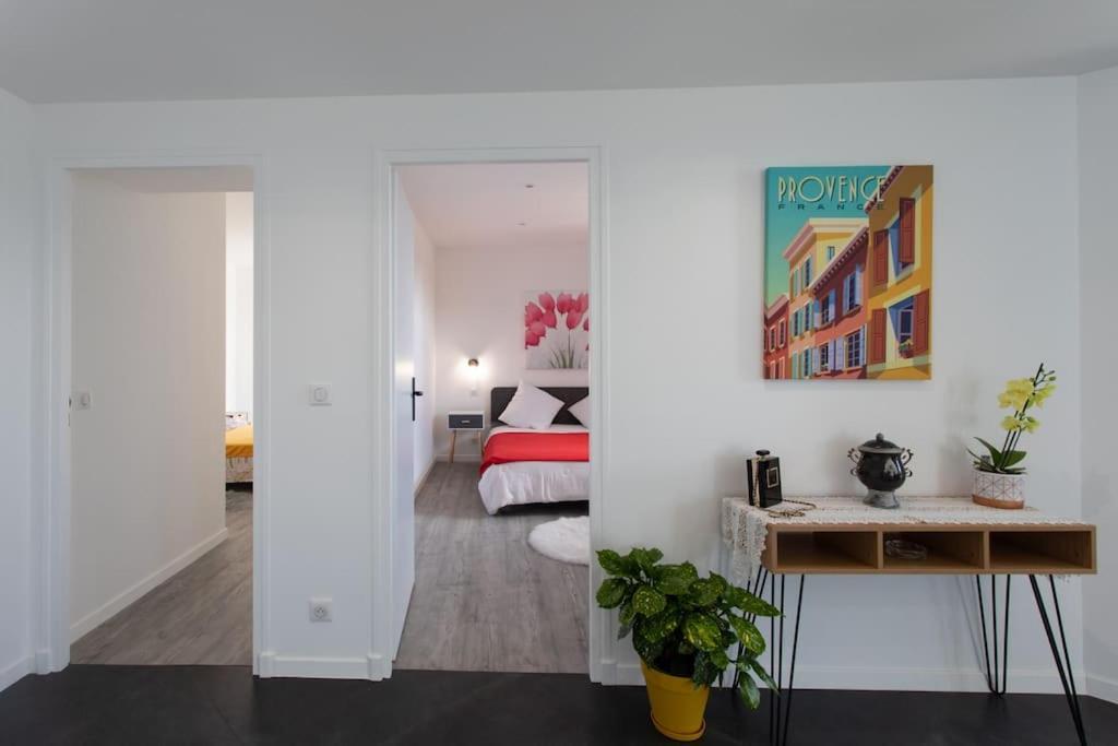 Echapee Belle - Vinayard View - Jacuzzi Bbq - Parking Apartment Nice Luaran gambar